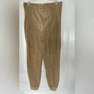 Women's Tan Lace Shapewear Pants
